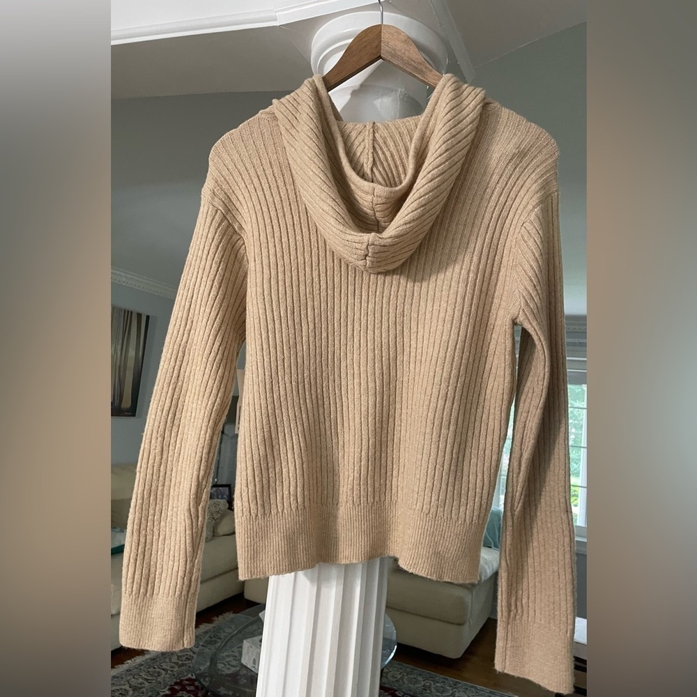 No Boundaries Juniors hoodie and joggers rebbed sweater . Size L(11-13) beige - Picture 2 of 4